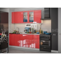 Кухонный гарнитур Техно 2,0 (красный)